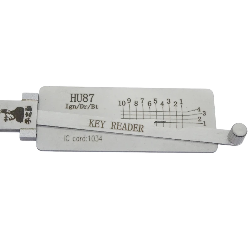 Lishi HU87 Key Reader Locksmith Tool Flat Milling for Suzuki Alto/Swift/SX4/Jimny/Vitara Models