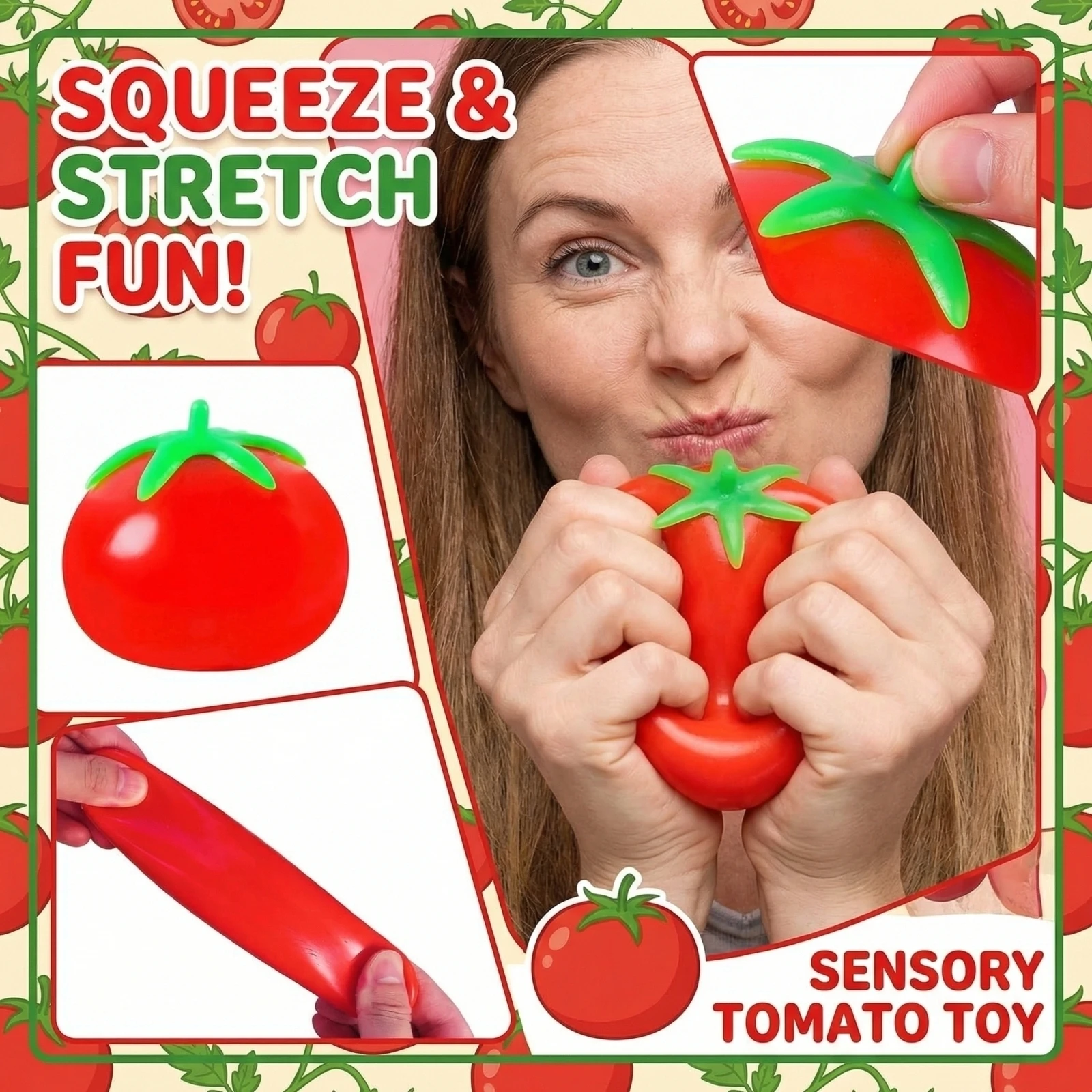 Kitchen Gadgets And Toys - Mainan Tomat Lentur dan Kenyal, Pereda