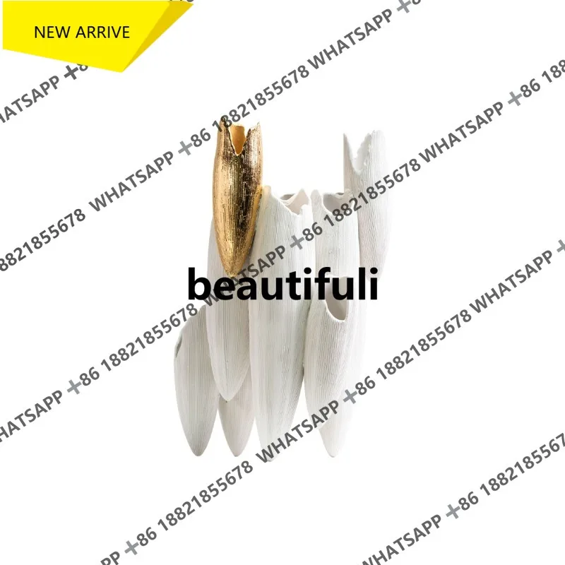 Q178 Spindle-shaped ornament flower device wabi-sabi wind simple flower arrangement decoration home living room hotel homestay
