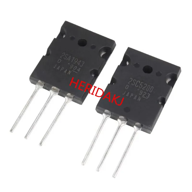 

20PCS 2SA1943 TO-3P 2SC5200 TO-3PL=10pair ( 10PCS C5200 + 10PCS A1943 )