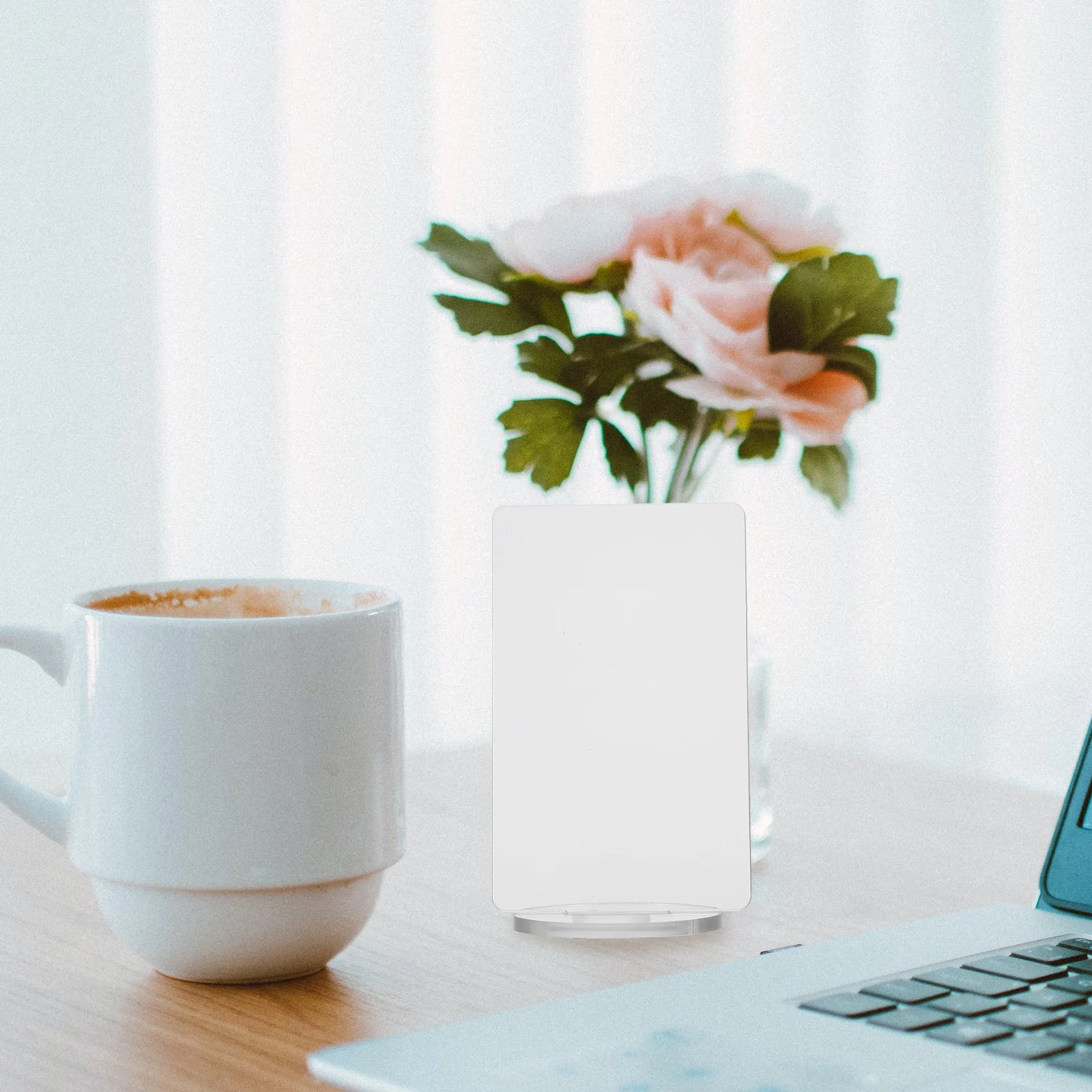 

5Pcs Acrylic Sign Holder Stand Base Transparent for DIY Cartoon Character Desktop Display Menu Card Holder DIY Standing Sign