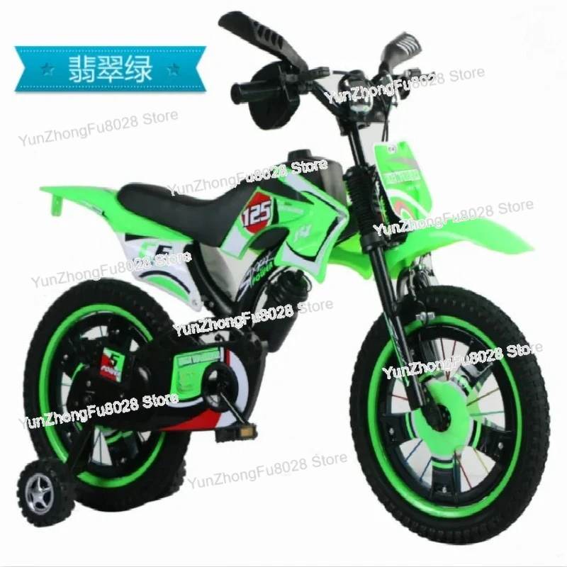 Children's Simulation Motorcycle Bike Children Bicycle 12/16/18/20 Inch Mountain Bike for Kid Outdoor Kid Bicycle Toy Child Gift view 6