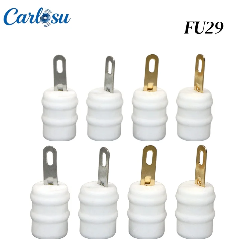 Silver & Gold Plated Pin Type High Voltage Tube Cap, Ceramic Tube Head for FU29 FU19 FU32 FM30 Vacuum Tubes - view 2