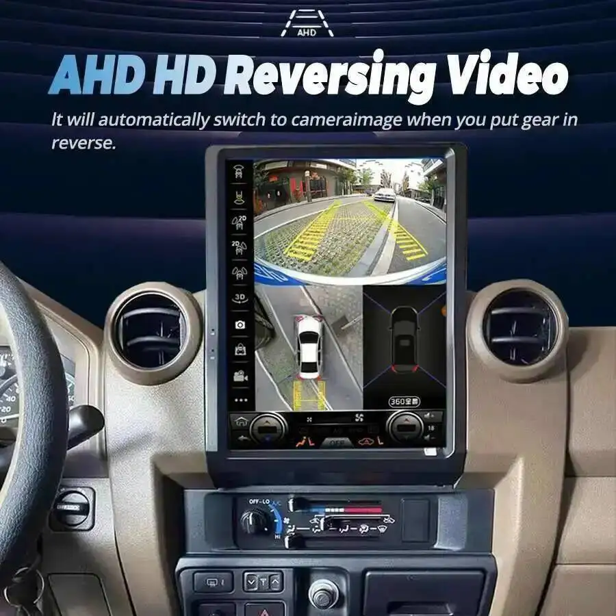 Y Android15 12inch For Toyota Land Cruiser LC70 LC71 LC76 LC78 LC79 Car Navigation CarPlay Car Radio Multimedia Player GPS Map view 4