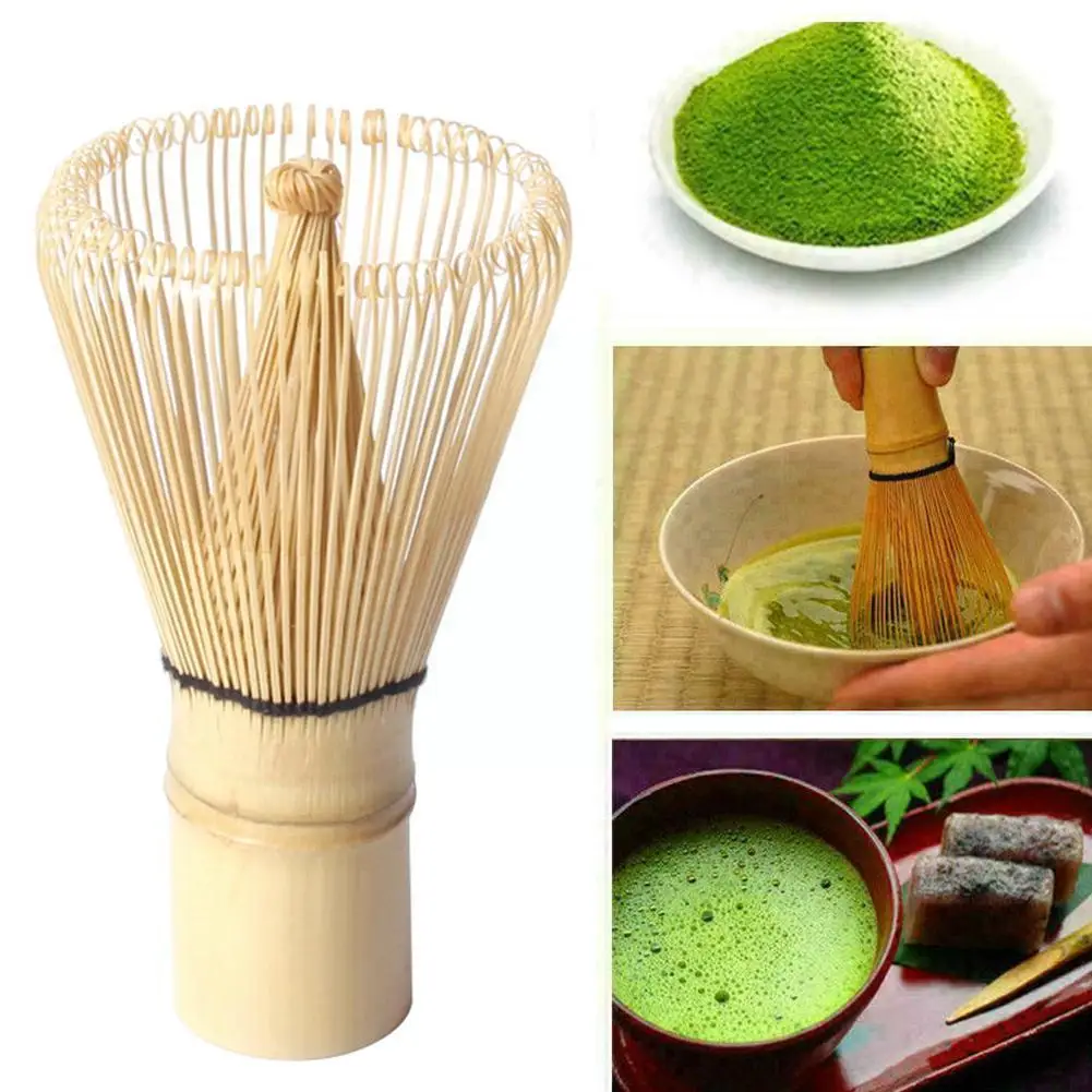 China Tea Bamboo Teaspoon Professional Green Tea Powder Japanese Bamboo Whisk Tools Brush Handmade Grinder Ceremony Matcha J3K3