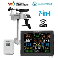 0320 Wireless Weather Stations 10 Inch Large Display Indoor Outdoor Thermo-hygrometer Rain Gauge Wind Speed 8 Channel Supports