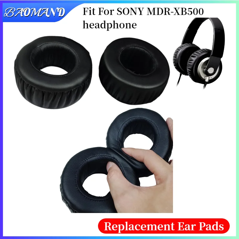 

Ear Pads For SONY MDR-XB500 Headphones Replacement Soft Foam Cushion Sponge Pad Leather Earmuffs