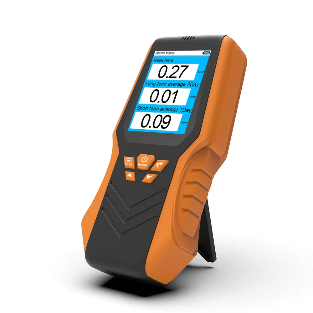 Digital Radon Detector Operation Handheld Rechargeable Gas Analyzers Real-Time Radon Monitoring Environmental Safety Device