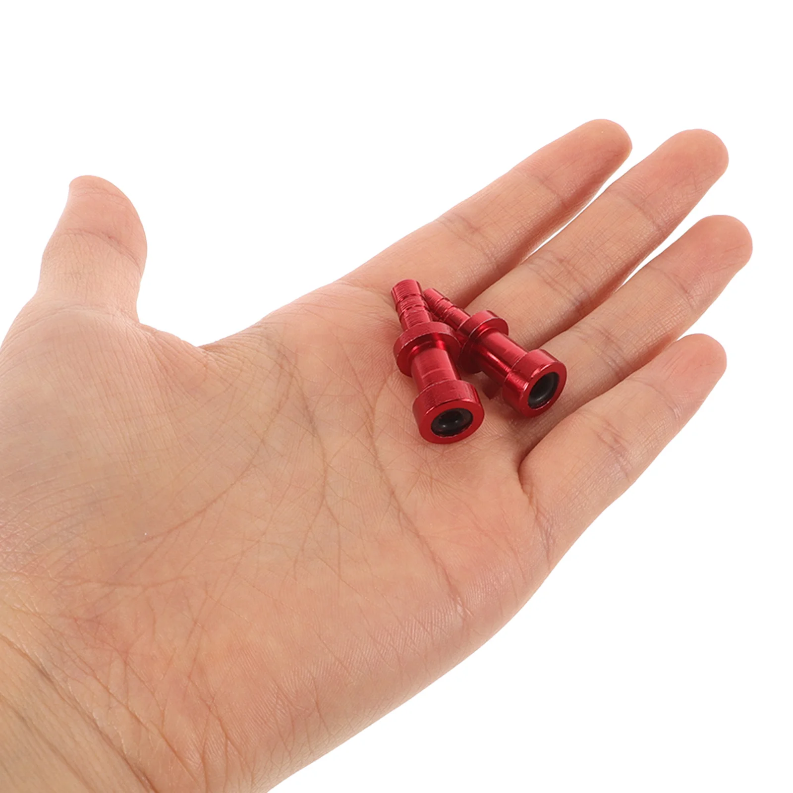 

2Pcs Bike French Nozzle Adapter Tubeless Aluminum Alloy Valve Caps Lightweight Durable Cycling Tire Air Pump Accessory