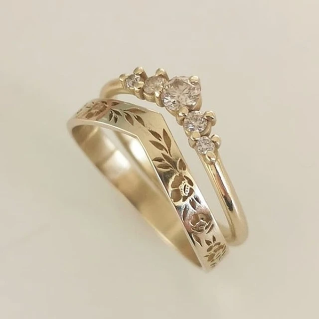 Simple antique wedding rings top