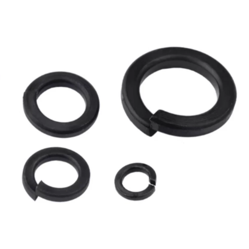 M2 M2.5 M3 M4 M5 M6 M8 M10 M12 M14 M16 M18 M20 M22 M24 M27 M30 GB93 Black Grade 8.8Steel Spring Washer Split Lock Elastic Gasket