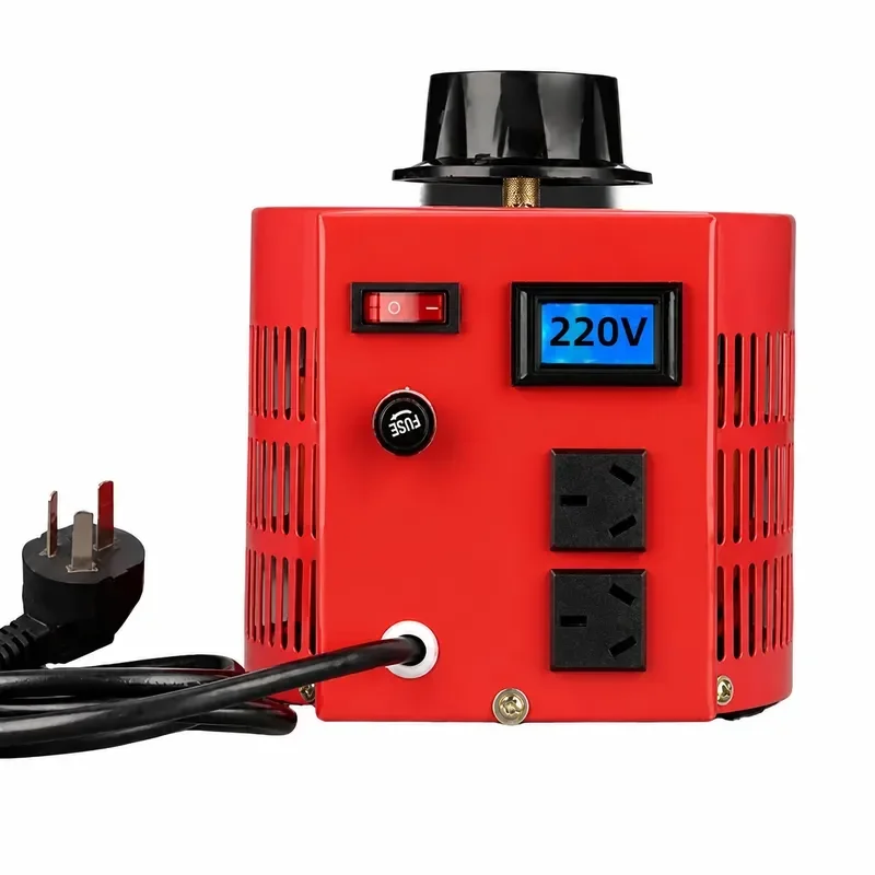 2KVA Copper Coil Variac Variable Transformer, Adjustable AC Voltage Regulator for Industrial Power Test