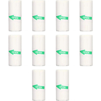 10Pcs Mini Printer Paper,Adhesive Thermal Paper 57 x 25 mm Self Printable Sticker Paper for Pocket Thermal Printer