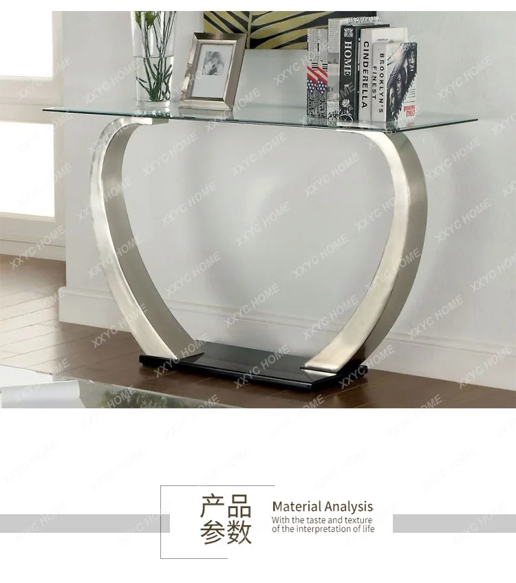HHHot sales  minimalist entrance table light luxury entrance hall   modern minimalist   cabinet stainless steel