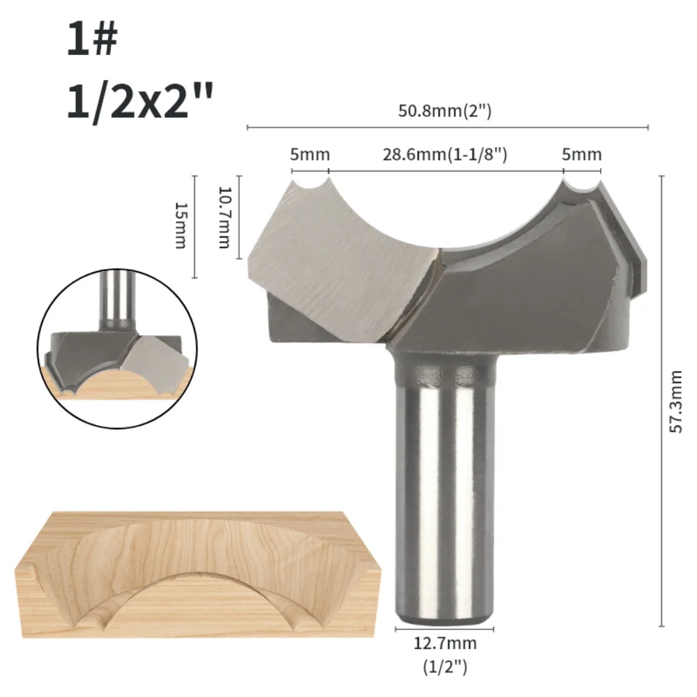 Fresa de doble arco para fresa - Router Bits For Woodworking reseña y precio