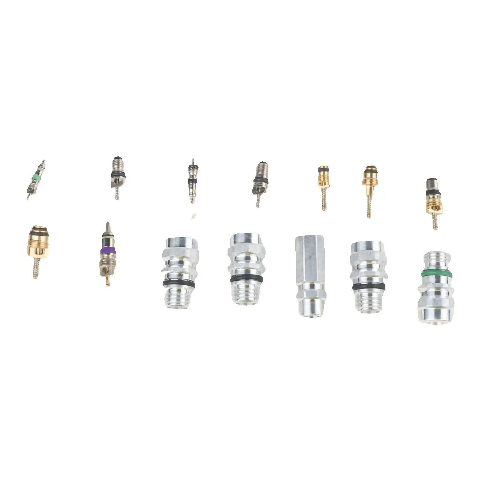 Kit surtido de núcleo y tapa de válvula de CA R134a para montaje universal automotriz, juego de 188 piezas