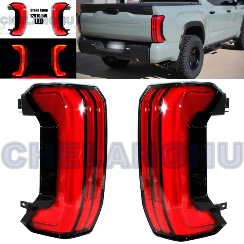 

LED Tail Light For Toyota Tundra 2022 2023 Pair Left+Right 5 pins Rear Lamp Brake Light Car accessories 81560-0C130 81550-0C130