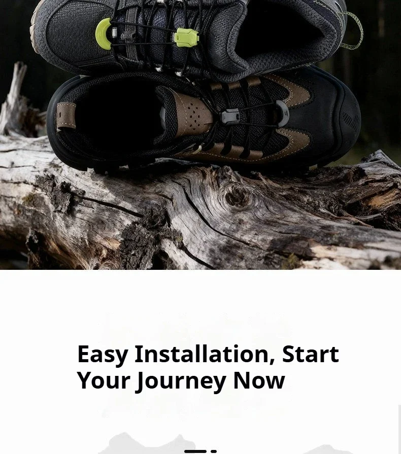 Schnellverschluss-Schnürsenkel-Set, Elastische Schnürsenkel ohne Binden, Zahnradverschluss-Schnürsenkel für Wander-, Lauf- und Outdoor-Sportschuhe – Detail 9
