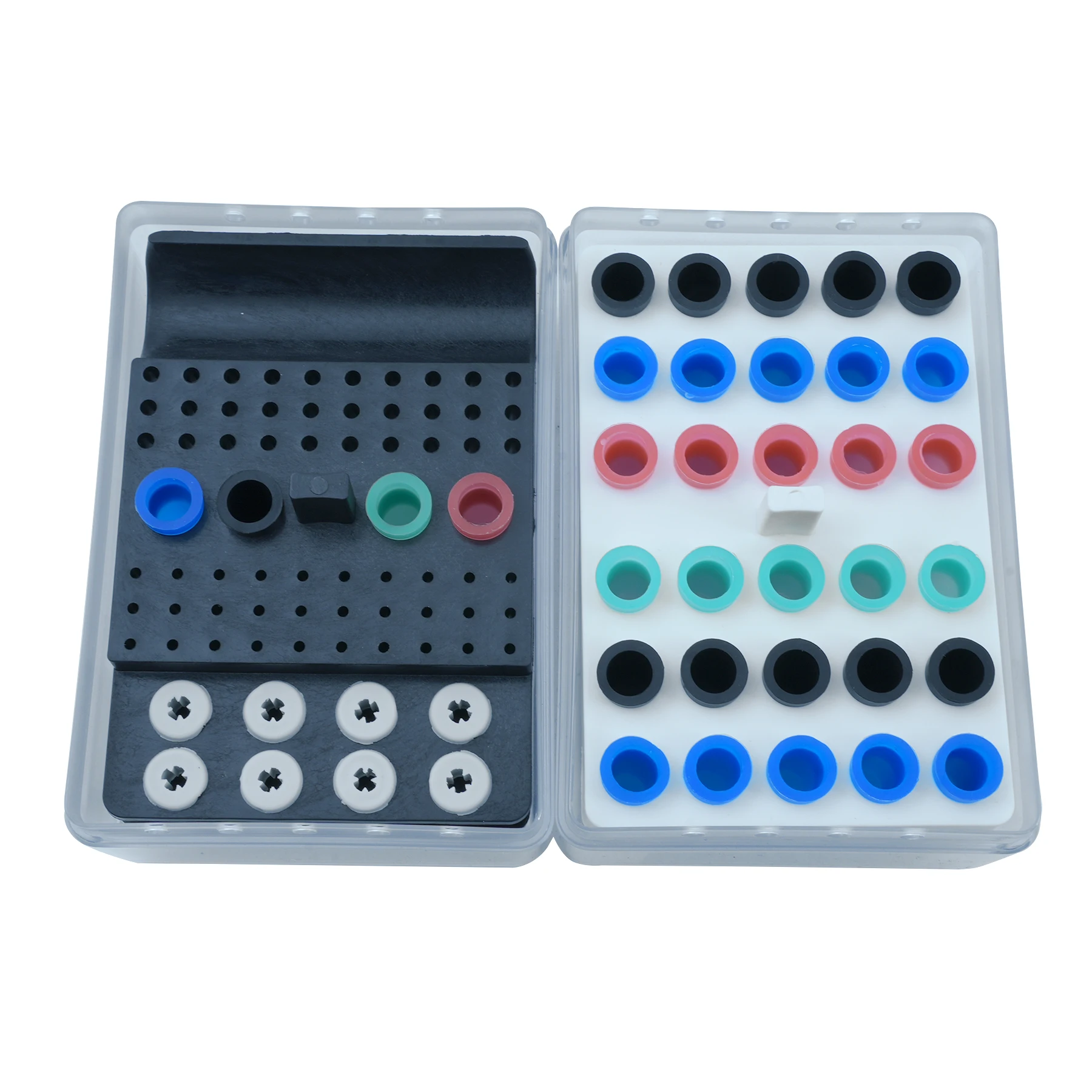 Dental Sterilization Tray Autoclave Sterilizer Case Burs Dental Disinfection Metal Box Root Canal File Storage Tray