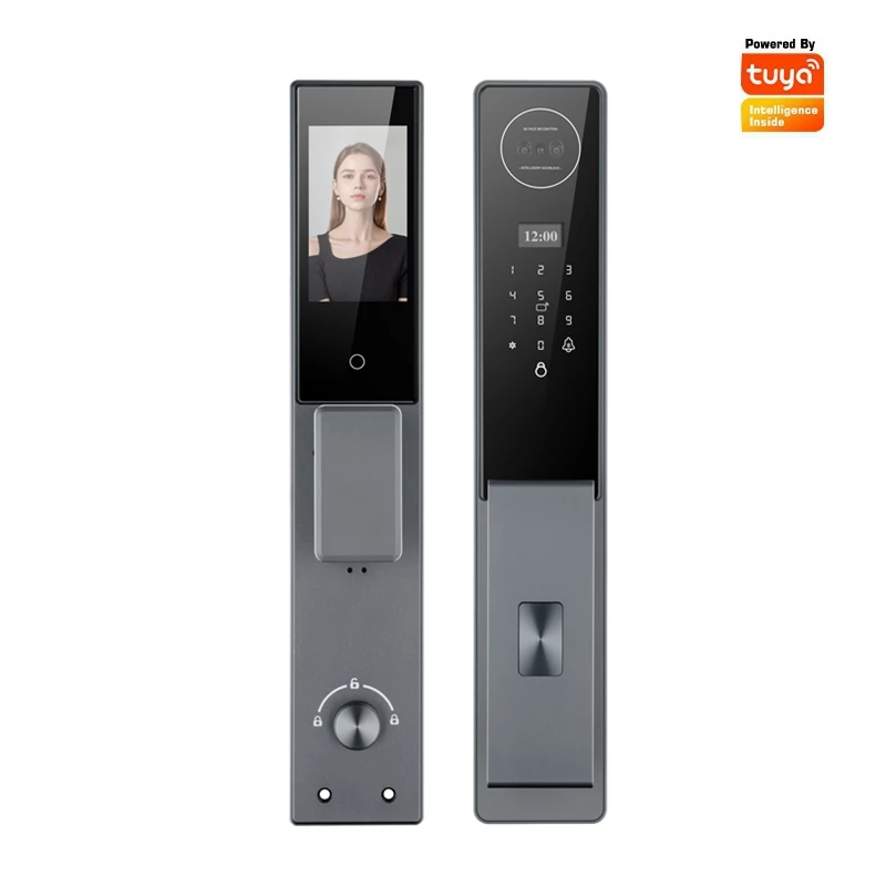 

3D Face Recognition Eye Remote Electronic Capture Intelligent Password Anti-theft Tuya Wifi Fingerprint Smart Door Lock