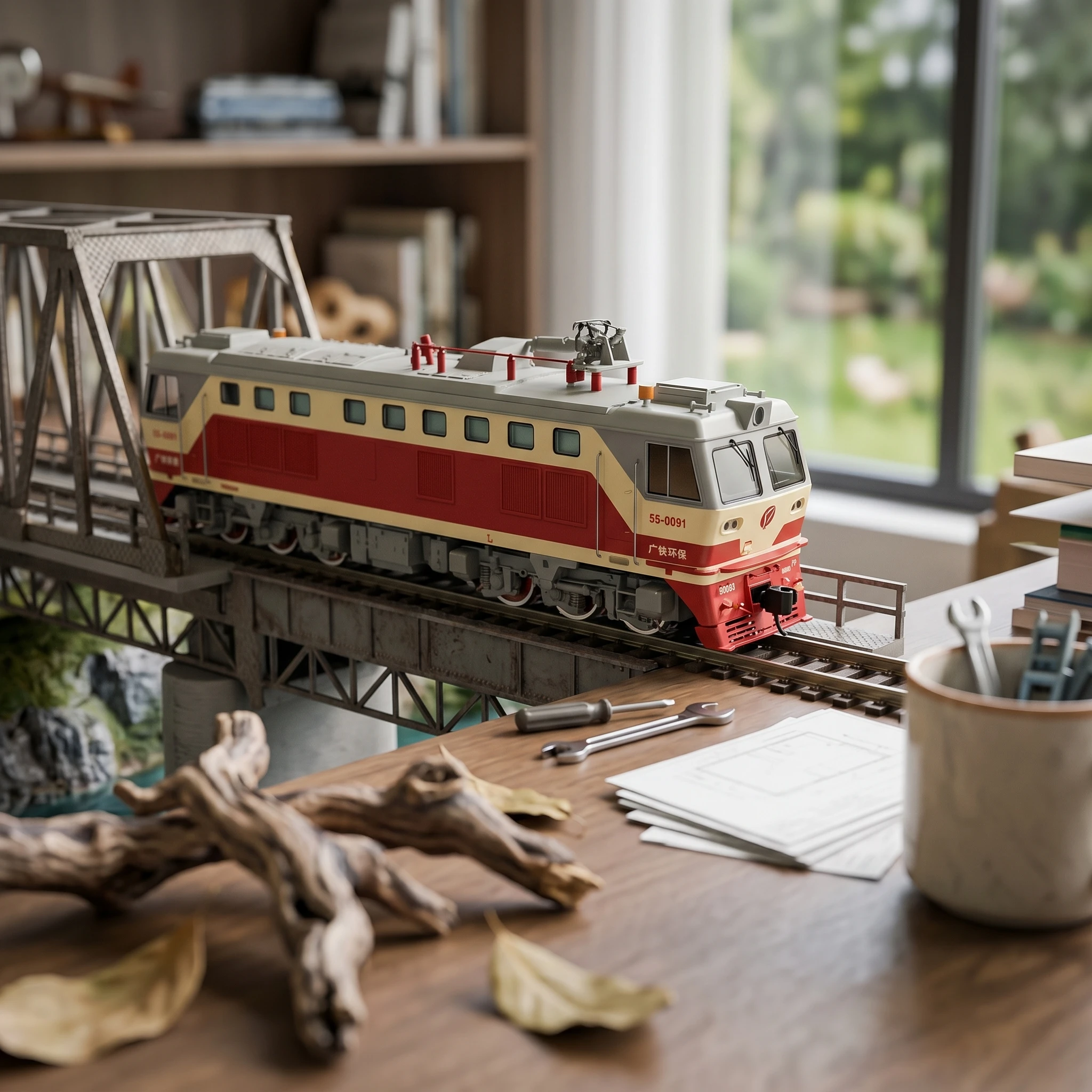 N Scale Railway Bridge Detailed Design Elevated Train Bridge Model Hobby Grade