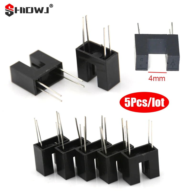 5pcs/lot Slotted Optical Switch H92B4 Direct Infrared Photoelectric Sensor Photoelectric Switches 5V 75/100mW 4.1x8mm