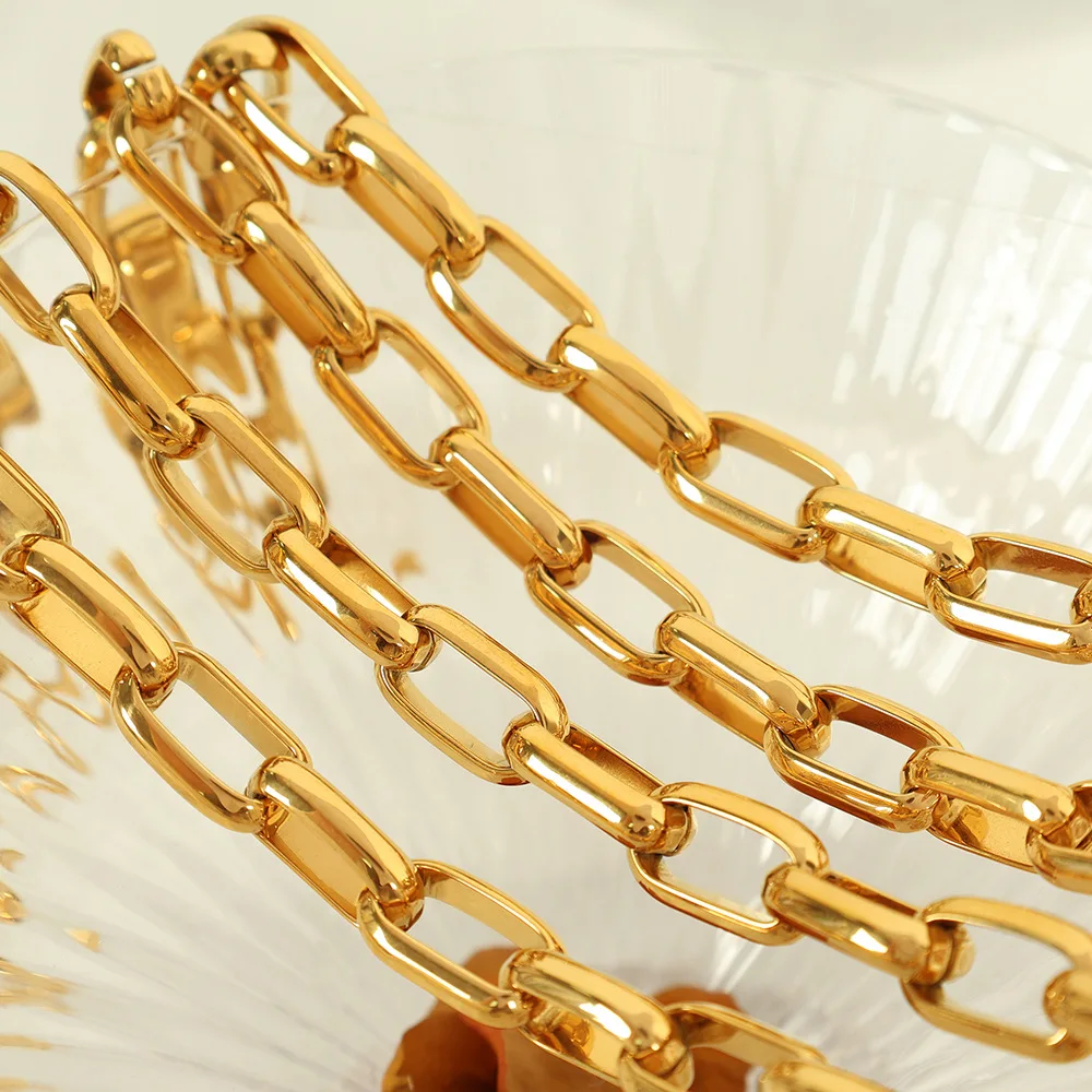 أزياء أوروبية وأمريكية، مجموعة سوار وقلادة فاخرة وخفيفة الوزن مبالغ فيها وشخصية #4