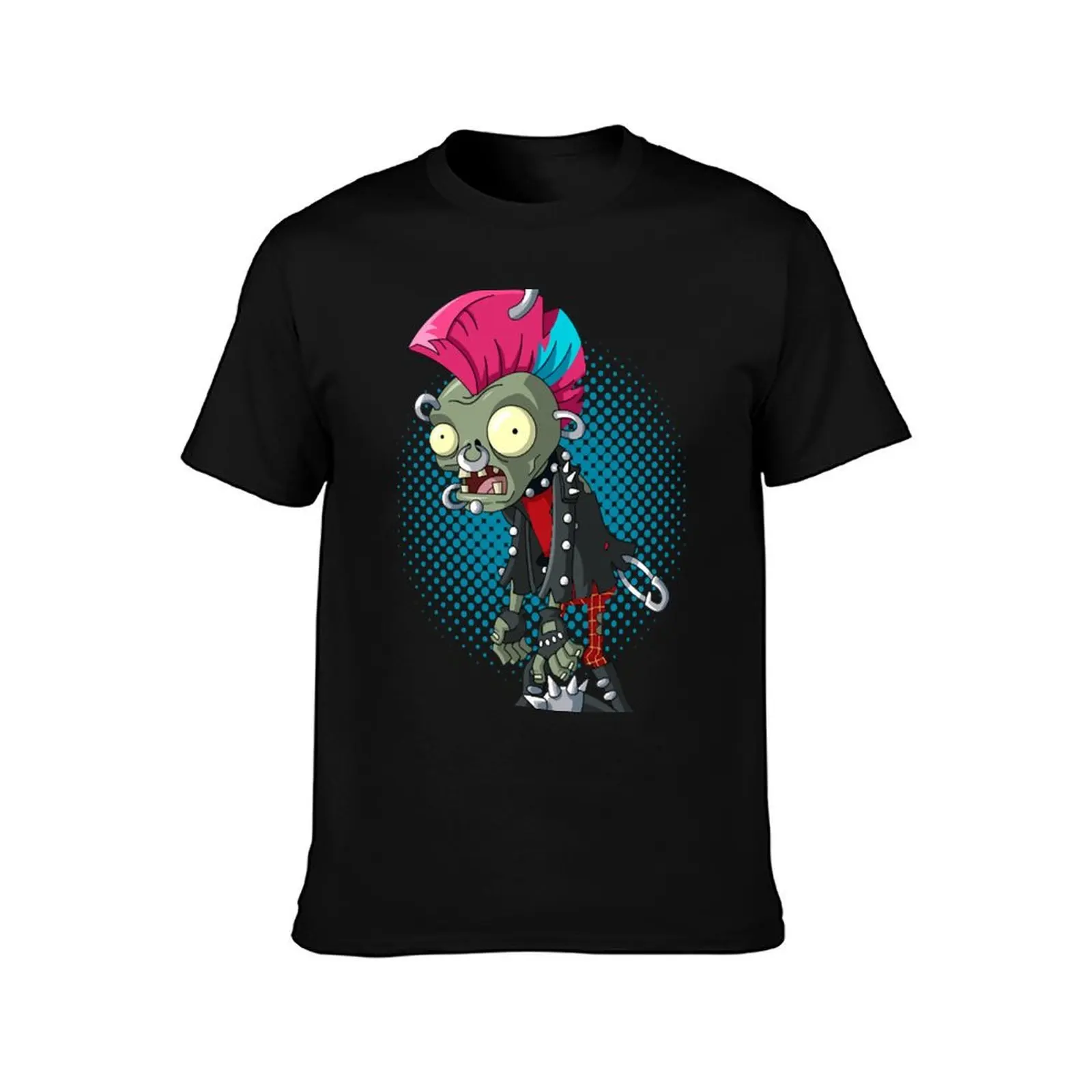 Punk Zombie T-Shirt anime stuff plus size tops customs design your own custom shirt designer t shirt men