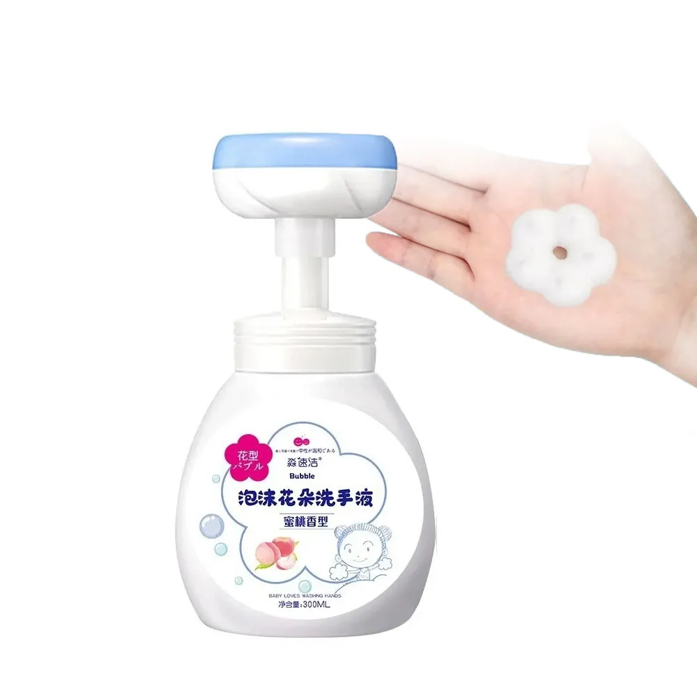 300ML Hand Sanitizer Foam Flower Shaped Fragrance Durable Antibacterial Clean Household Adult Children Press Bottle Hand Soap