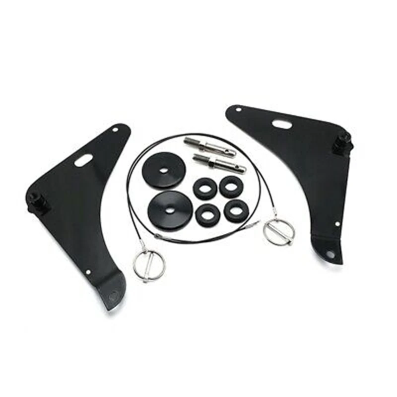 82214260AC 82214260AB Hood Pin Kit Black For Dodge Challenger 2008 2009 2010 2011 2012 2013 2014 2015 2016