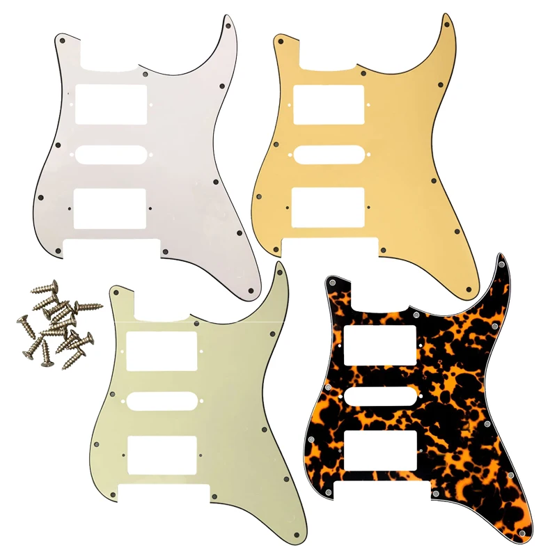 

Guitar Pickguard For US 11Screw Holes Strat With Floyd Rose Tremolo Bridge PAF Humbucker Single HSH Scratch Plate No Switch Hole