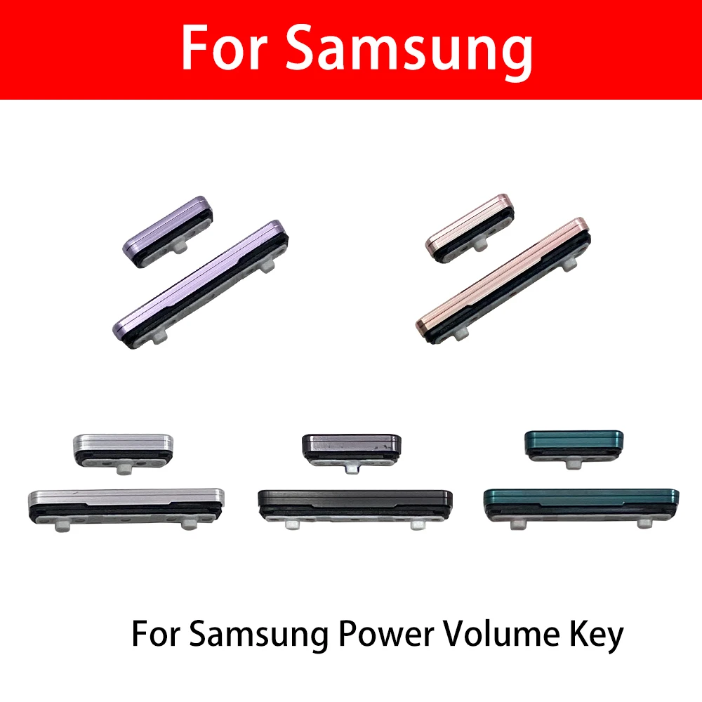 SIde Volume Button For Samsung S22 S22 Plus S22 Ultra Power ON / OFF Buttton Key Set Replacement Part