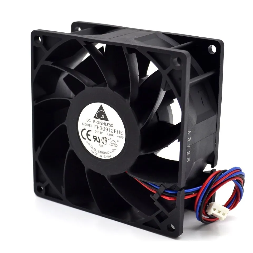 New 9038 pairs ball 9CM 90mm cooling fan violence 12V 1.5A FFB0912EHE support gun 90*90*38mm for delta