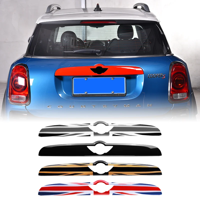 Exterior Boot Tailgate Handle Cover Car Styling Accessories For Mini Cooper F55 F56 F57 F60 Car Trunk Door Moulding Sticker Trim