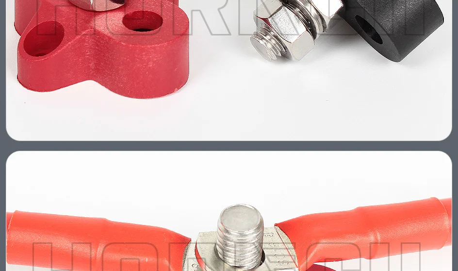 Terminal Block Stud M6 M8 M10 DC 48V Bus Bar Leistung Terminal Block Positive Negative Feste verdrahtung schrauben für lkw RV Schiff Boot – Detail 15