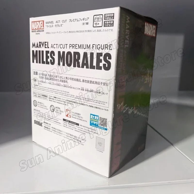 Pengiriman 24 Jam Asli MARVEL ACT/CUT PRÉMIUM Figur MILES MORALES Karakter Anime Model Mainan Koleksi Patung