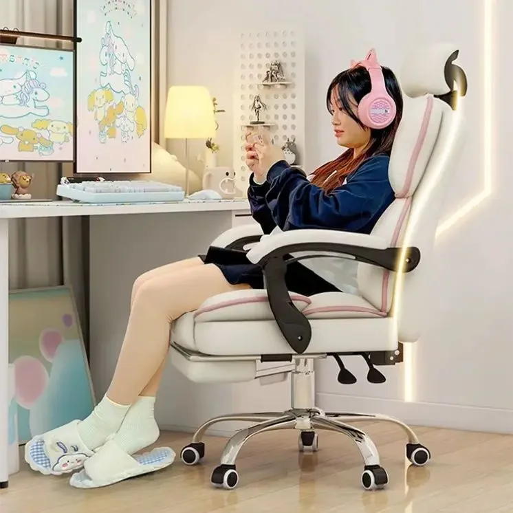 Racing Style Gaming Chair Office Computer Desk Chair Ergonomic Adjustable Height Swivel Tilt Recliner Lumbar Support