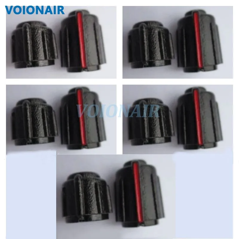 VOIONAIR 10pairs/lot Two Way Radio Power Volume and Channel Switch Knob Cap for Kenwood TK3107 TK2107 Walkie Talkie Accessories