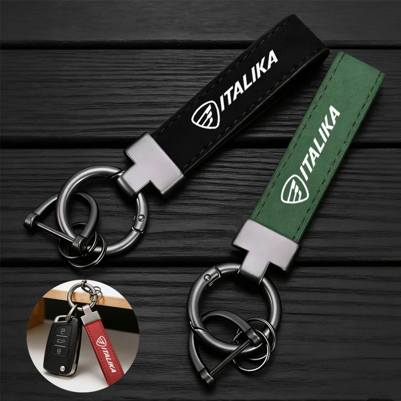 Motorcycle Suede Keychain Horseshoe Buckle Jewelry For ITALIKA 125Z 150Z 200Z 250Z D125 DS150G ATV150 200