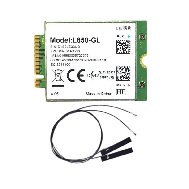 

Беспроводная сетевая карта L850-GL 01AX792, 4G-карта, модуль WWAN-поддержка LTE FDD/LTE TDD/WCDMA для X380 X390 L480 T480 T580,