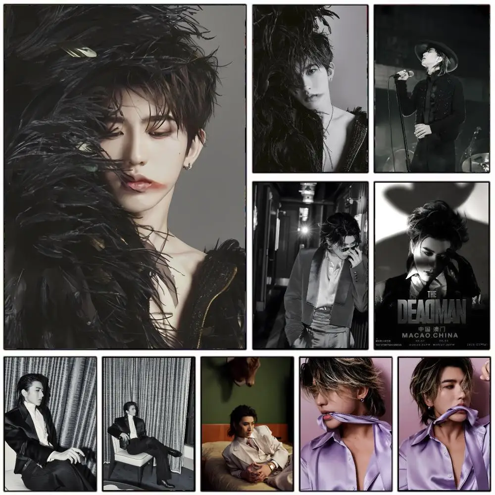 Stylish Chinese KPop Idol C-Cai Xukun Poster Wall Art Print Decorative Mural Home Decor Gift Unframed