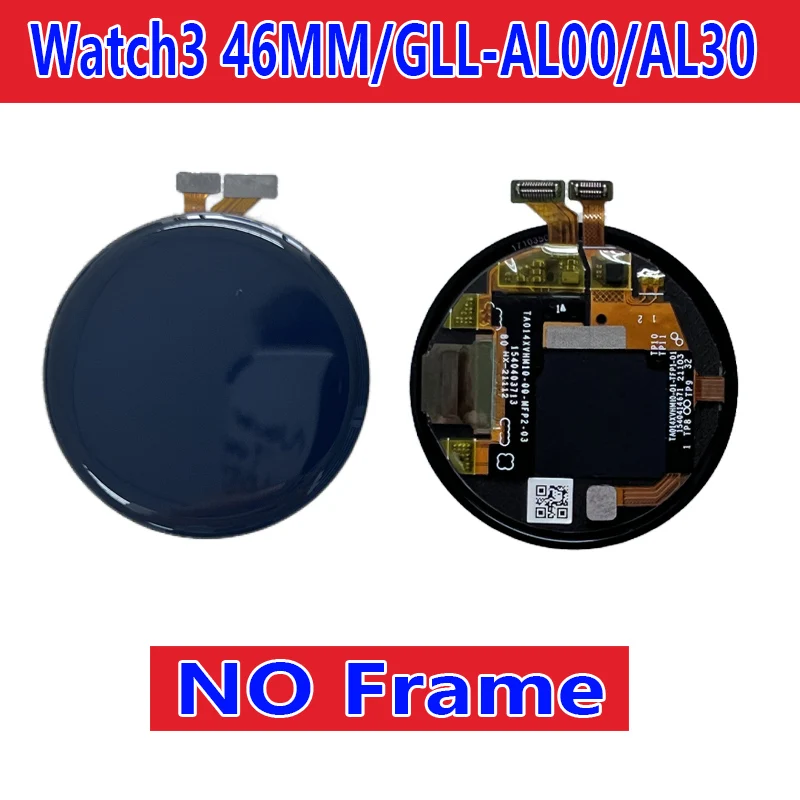 For Huawei watch 3 screen assembly, watch 3pro watch screen, GLL-AL00 LCD display, GLL-AL01/AL9 display device, GLL-AL30