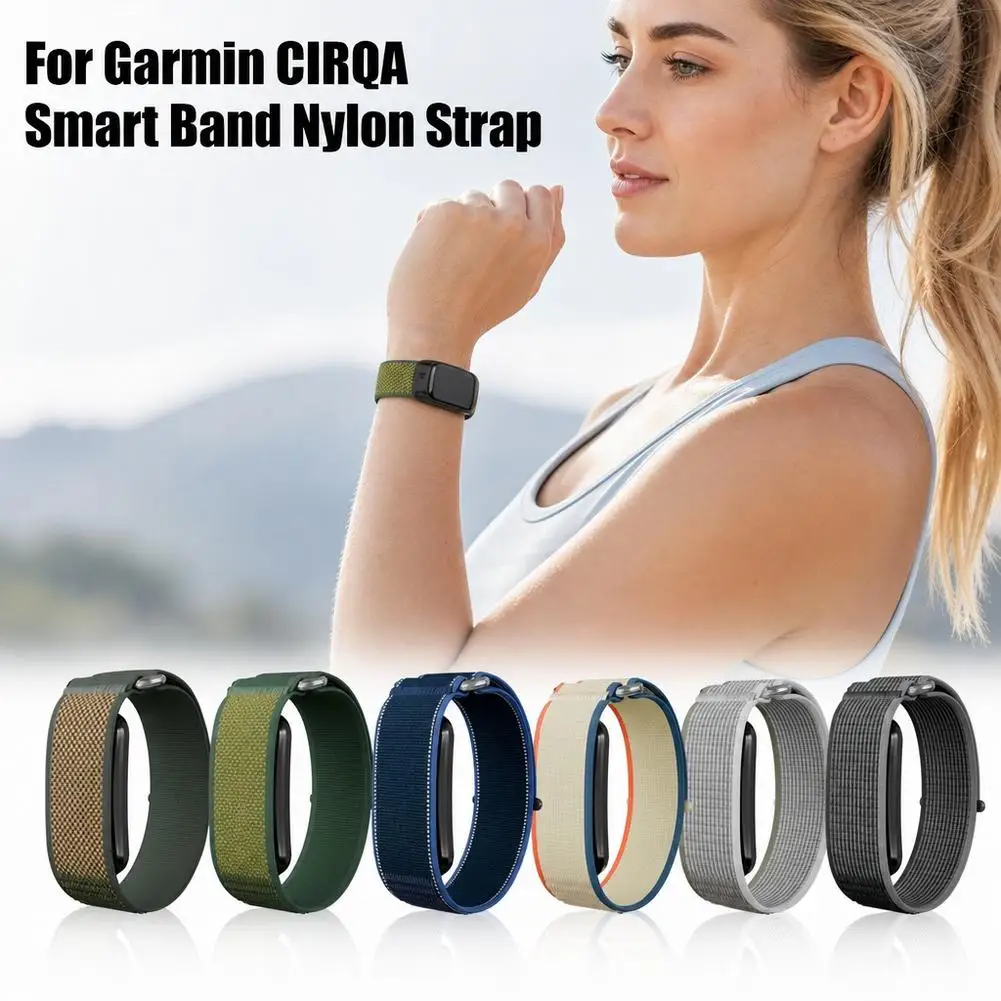 Sport Nylon Braided Watch Strap for Garmin cirqa Replacement Wristband Breathable Quick-dry Band Sports Watch Strap Accessories