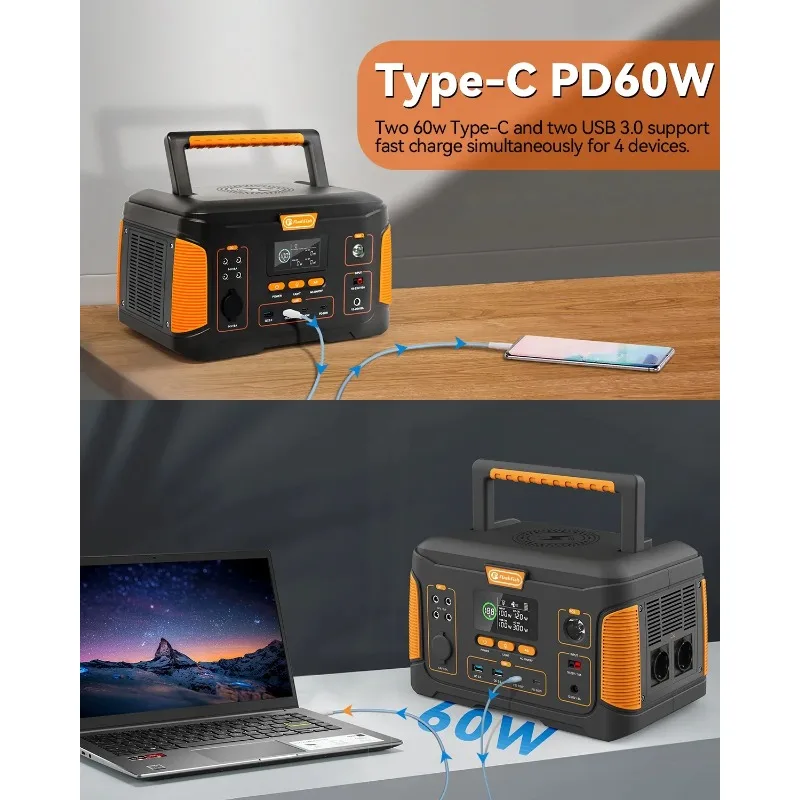 ใหม่ 1000W แบบพกพา Power Station 932Wh พลังงานแสงอาทิตย์แบตเตอรี่แผงพลังงานแสงอาทิตย์ 100W ชุดสําหรับ Home Camping EV RV