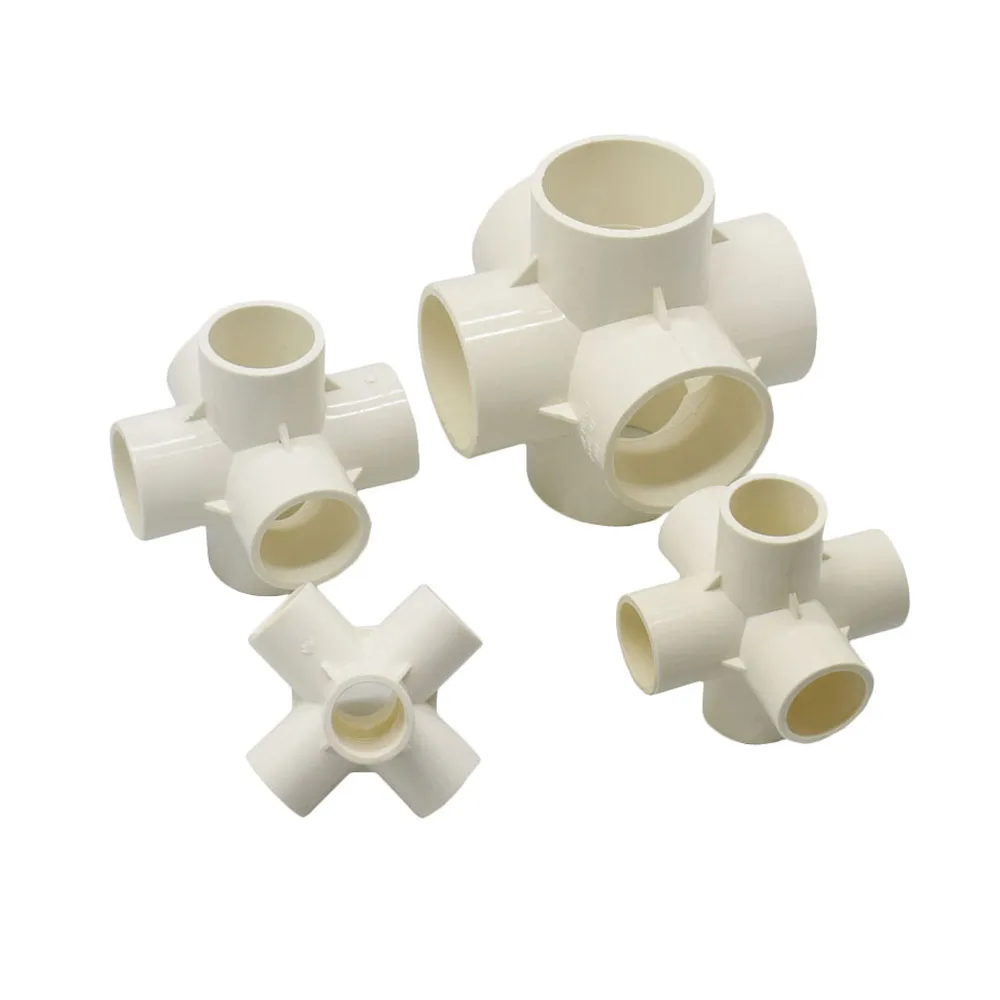 

6way 20/25/32/50mm PVC Pipe Connector Fittings DIY Plastic Water Pipe Coupler DN15 DN20 DN25 DN40 Tube Water Splitter Joint