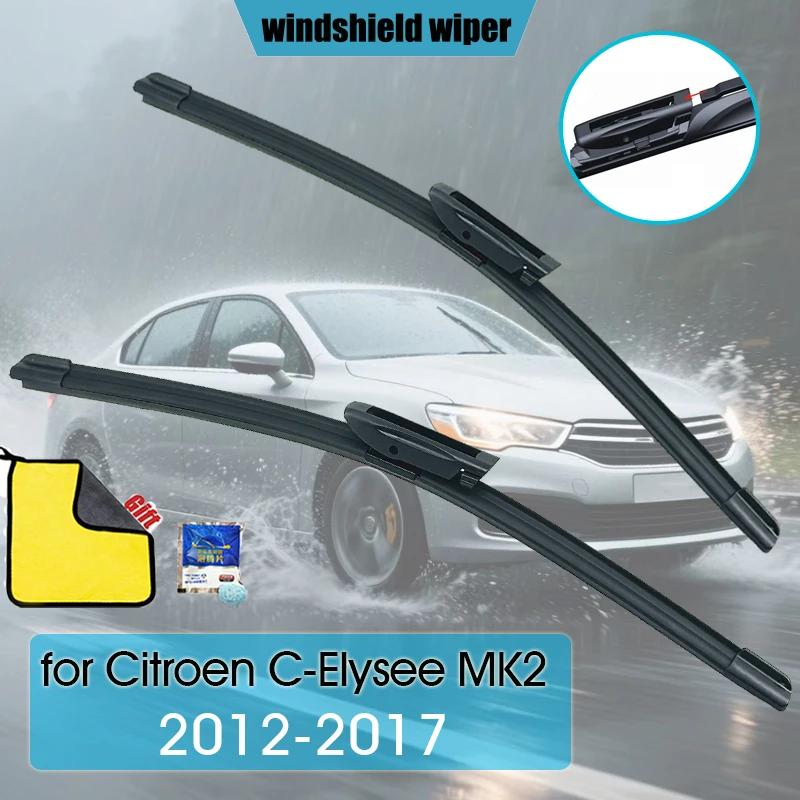 

24"+16" For Citroen C-Elysee MK2 2012-2017 Car Wiper Blades Front Windscreen Windshield Wipers Car Accessories