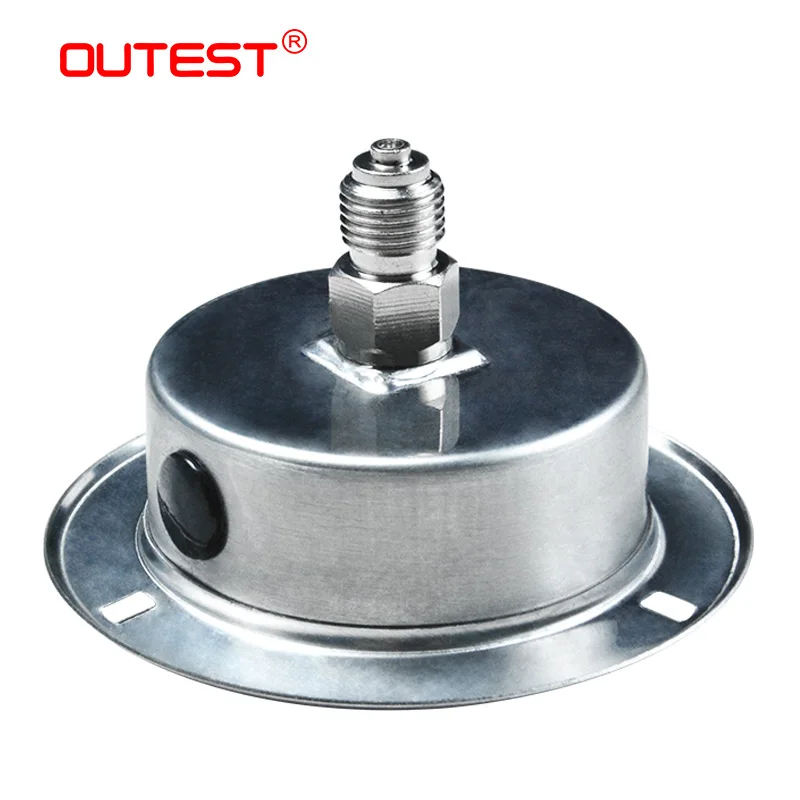 OUTSET 0-60Mpa Axial Shock Resistant Pressure Gauge Hydraulic Air Oil Water Stainless Steel Pressure gauge Thread 1/4