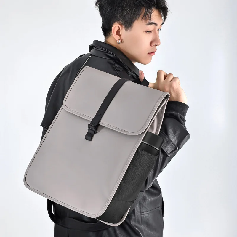 Fashion High-end Sense Backpack Trendy All-match Men's Large Capacity Student Schoolbag Outdoor Leisure Travel Backpack Men's
