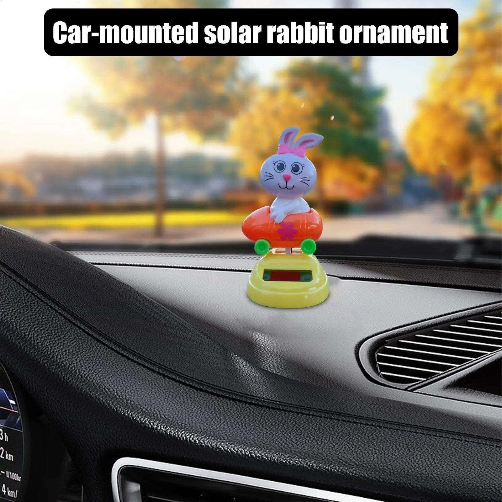 Brinquedos de dança movidos a energia solar colecionáveis balançando boneca coelho brinquedo decoração coelho dança solar bobble balançando cabeça para carro escritório