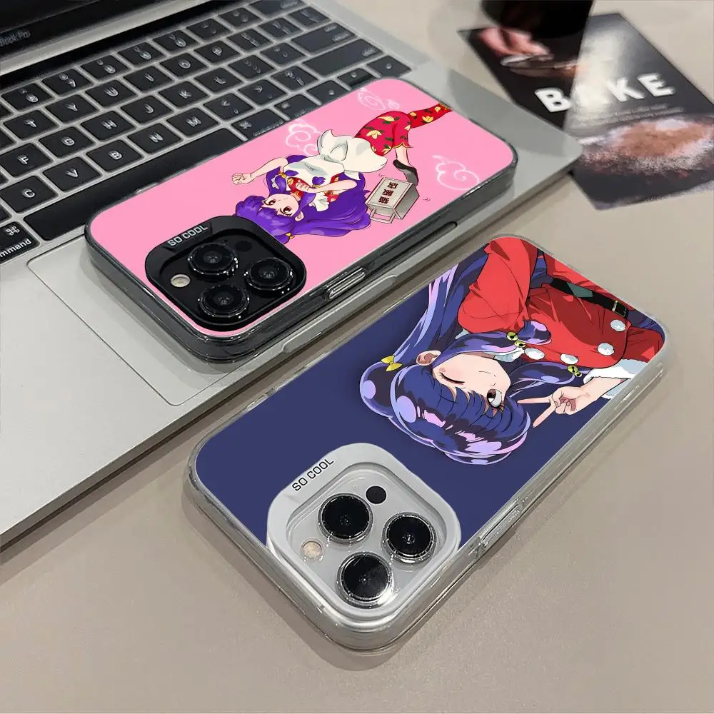 

Чехол для телефона с шампунем аниме «Ранма» для iPhone 16, 15, 14, 13, 12, 11 X XR XS 8 7 Pro Max Plus, роскошный полупрозрачный чехол с цветным принтом